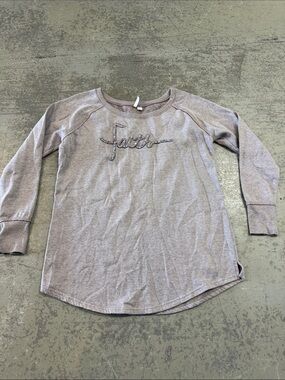 Cato “ Faith “ Taupe Sweatshirt
